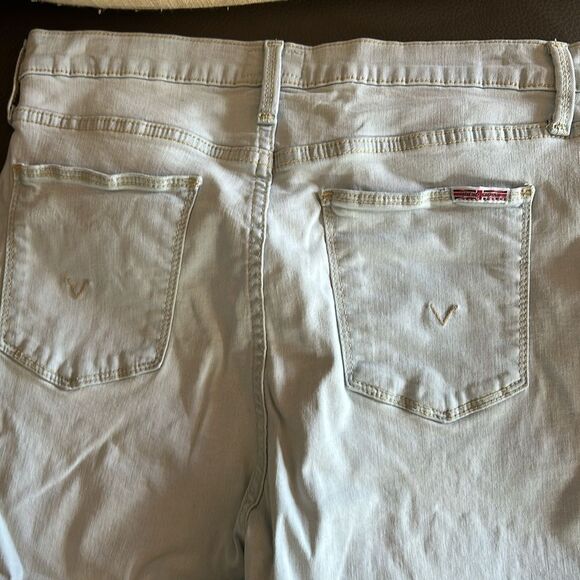 Hudson Blair Jeans Rolled Cuff Stretch Galaxy Light Blue Color Tan Stitch 29 - Picture 14 of 14